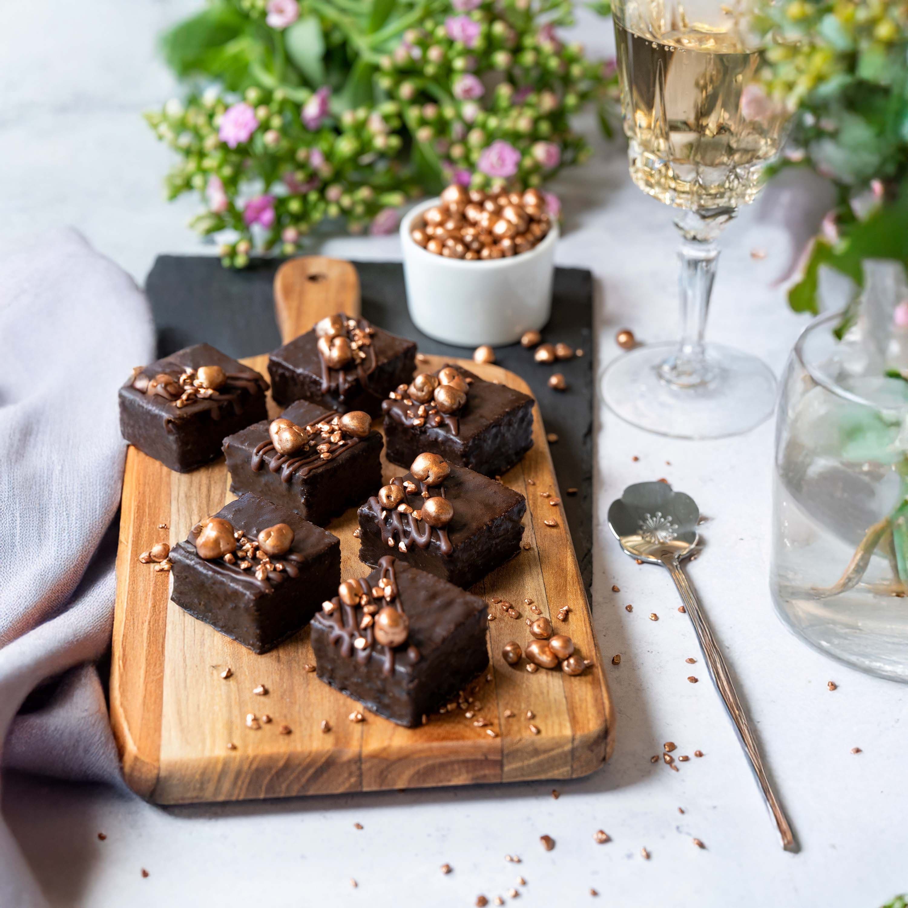 Bronze toppings - Mini Brownies